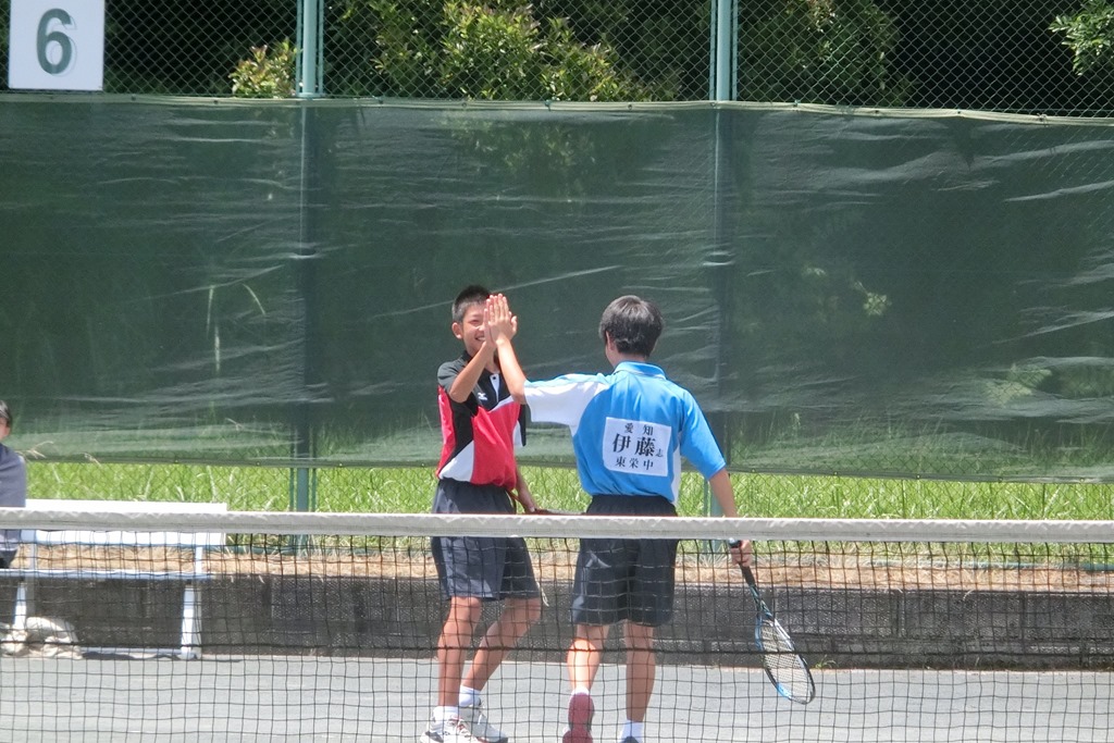 郡大会写真集３ テニス部男子 東栄中学校